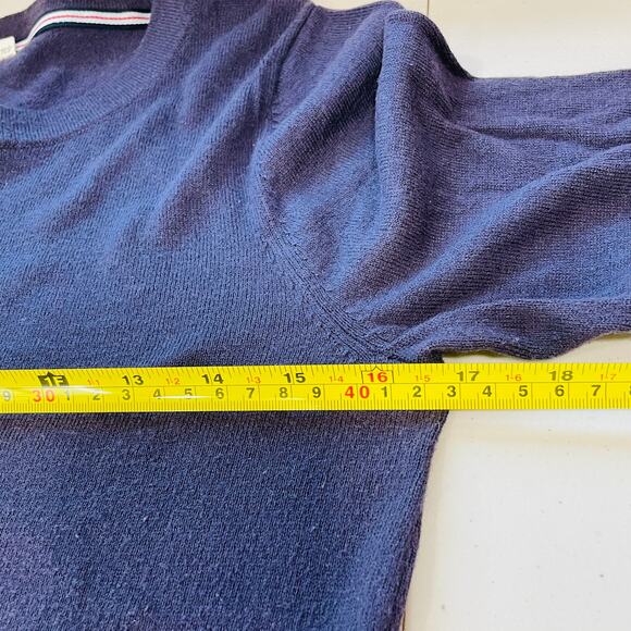 White Stuff Purple Wool Blend Button Sides Scoop Neck Long Sleeve UK Sweater 8 - Picture 10 of 11